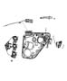 Diagram Rear Door, Hardware Components. for your 2001 Chrysler 300 M