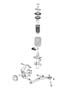 Diagram Front Suspension, Struts and Cradle. for your 2000 Chrysler 300 M