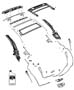 Diagram Convertible Cloth Top [VHO] Attaching Parts. for your Chrysler