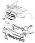 Diagram Fascia, Front. for your 2000 Chrysler 300 M