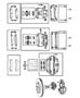 Image of CALIPER ASSEMBLY. Disc Brake. Front. Left. [Anti-Lock 4-Wheel Disc. image for your 1999 Chrysler 300  M 