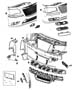 Diagram Fascia, Front. for your Chrysler 300