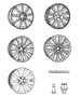 Diagram Wheels and Hardware for your 2017 Jeep Wrangler UNLIMITED SPORT