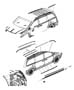 Diagram Exterior Ornamentation. for your 2001 Chrysler Pt Cruiser