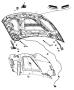 Diagram Hood and Related Parts. for your 2020 RAM 1500 Tradesman Extended Cab 5.7L Hemi V8