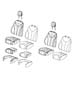 Diagram Front Seat - Bucket - Trim Code [C7]. for your 2003 Chrysler 300 M