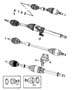 Diagram Shafts, Axle. for your 2000 Chrysler 300 M