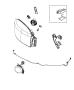 Diagram Lamps, Front. for your 2003 Chrysler 300 M