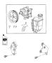 Power Steering Pump and Reservoir. Diagram