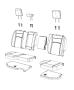 Diagram Crew Cab - Split Seat. for your Chrysler 300 M