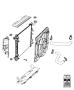 Diagram Radiator and Related Parts. for your 2021 Jeep Wrangler