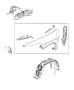 Diagram Front Fender and Shields. for your 2004 Chrysler 300 M