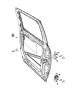 Image of HINGE. Door, Rear Door Lower. Right. image for your 2001 Chrysler 300  M 