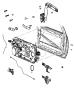 Diagram Front Door, Hardware Components. for your 1999 Chrysler 300 M