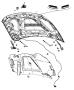 Hood and Related Parts. Diagram