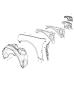 Diagram Front Fenders. for your 2022 RAM 1500 REBEL Crew Cab