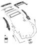 Diagram Convertible Cloth Top [VHO] Attaching Parts. for your Chrysler