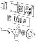 Diagram Brakes, Front. for your 2003 Chrysler 300 M