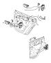 Diagram Rear Door, Hardware Components, Half Door. for your 2000 Chrysler 300 M