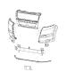 Diagram Front Bumper, Fascia. for your 2019 RAM 1500 Classic Lone Star Std Cab