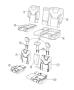 Diagram Rear Seat - Split Seat - Trim Code [A7]. for your 2003 Chrysler 300 M