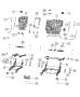 Diagram Second Row - Adjusters, Recliners, Shields And Risers - 60/40. for your 2000 Chrysler 300 M