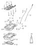 Diagram Engine Oil Pan, Engine Oil Level Indicator And Related Parts 3.2L [3.2L V6 24V VVT Engine]. for your 1999 Chrysler 300 M