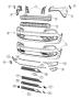 Diagram Fascia, Front-Trailhawk. for your 2015 Jeep Cherokee Limited 3.2L V6 A/T