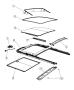 Diagram Sunroof Glass and Comonent Parts [GWA] for your Jeep Grand Cherokee