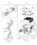 Diagram Air Cleaner, 6.7L [6.7L I6 Cummins Turbo Diesel Engine]. for your RAM 3500