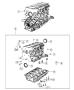 Diagram Engine Cylinder Block 1.4L Turbocharged [1.4L I4 16V MultiAir Turbo Engine]. for your 2003 Chrysler 300 M