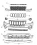 Diagram Fascia, Front, Compass. for your 2013 Jeep Wrangler RUBICON