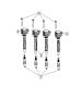 Spark Plugs and Ignition Coil. Diagram