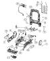 Diagram Adjusters, Recliners and Shields, Passenger Seat. for your 2003 Chrysler 300 M