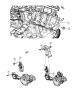 Image of BOLT, Used for: BOLT AND CONED WASHER. Engine Mount, Hex Flange Head, Hex head. M10x1.50x25, M10X1.50X25.00. Left, Mounting, Right, Used for: Right and Left. Upper.  [6-Spd Automatic 66RFE. image for your 2000 Chrysler 300 M