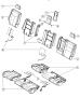 Diagram Rear Seat - Split Seat - Trim Code [CL]. for your Chrysler 300 M