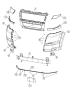 Diagram Front Bumper, Fascia. for your 2019 RAM 1500 Classic Lone Star Std Cab