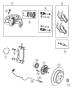 Diagram Brakes, Rear Disc. for your 1999 Chrysler 300 M