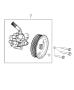 Diagram Power Steering Pump 5.7L [5.7L V8 HEMI MDS VVT Engine]. for your Dodge Durango