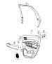 Diagram Rear Door Trim Panels. for your Chrysler 300 M