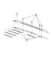 Diagram Roof Rack. for your 2021 RAM 1500 Laramie Longhorn Crew Cab 3.0L Turbo V6 Diesel