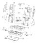 Rear Seat - Split Seat - Trim Code [FL]. Diagram