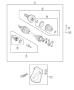 Diagram Shafts, Axle 1.4L [1.4L I4 MultiAir Turbo Engine]. for your Chrysler