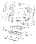 Rear Seat - Split Seat - Trim Code [GQ]. Diagram