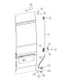 Diagram Rear Door Latch And Handle, Left. for your 2002 Chrysler 300 M