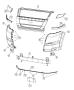 Diagram Front Bumper, Fascia. for your 2021 Jeep Cherokee