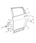 Diagram Rear Door, Shell and Hinges. for your 1999 Chrysler 300 M