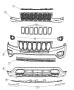 Diagram Fascia, Front, Compass. for your 2016 Jeep Compass