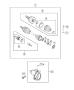 Diagram Shafts, Axle 1.6L [1.6L I4 E-TORQUE ENGINE W/ESS]. for your Chrysler