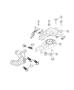 Diagram Engine Mounting Front/Rear 2.4L [2.4L I4 MultiAir Engine w/ ESS]. for your 2000 Chrysler 300 M